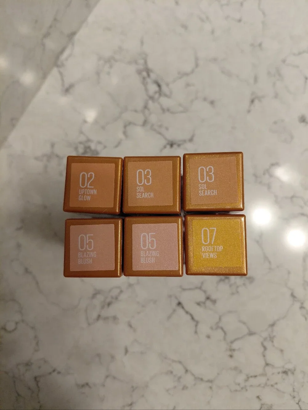MIXED Lot Of 6 Maybelline Sunkisser Blush 02 03 05 07 Downtown Rush Sol Search